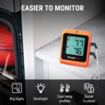 TempPro Wireless Meat Thermometer Digital for Grilling and Smoking, 2 Probes Blu... - Image 4