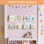 upsimples 4 Pcs 15" Acrylic Shelves for Wall Storage and Organizer, Clear | Tran... - Image 9