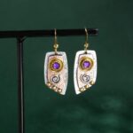 New Bohemian Earrings For Women Flower Leaf Grain Creative Lady Dangle Vintage E... - Image 3