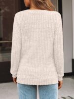AUTOMET Womens V Neck Long Sleeve Shirts Fall Tops 2026 Lightweight Sweater | Dr... - Image 5