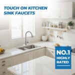 WEWE Single Handle High Arc Brushed Nickel Pull Out Kitchen Faucet,Single Level ... - Image 10