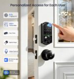 Veise VE017 Fingerprint Smart Door Lock, App Control, 8-in-1 Keyless Entry, Auto... - Image 4
