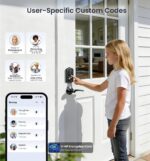 Veise VE017 Fingerprint Smart Door Lock, App Control, 8-in-1 Keyless Entry, Auto... - Image 5
