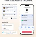 Veise VE017 Fingerprint Smart Door Lock, App Control, 8-in-1 Keyless Entry, Auto... - Image 11