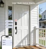 Veise VE017 Fingerprint Smart Door Lock, App Control, 8-in-1 Keyless Entry, Auto... - Image 15