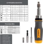 MULWARK Screwdriver Bit Set & Socket Kit, 77-Pieces Ratcheting Screwdriver Set w... - Image 5