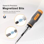 MULWARK Screwdriver Bit Set & Socket Kit, 77-Pieces Ratcheting Screwdriver Set w... - Image 8