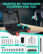 COMOWARE 20V Cordless Drill, Electric Power Drill Set with 1 Battery & Charger, ... - Image 8