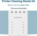 Printer Cleaning Sheets 15-Pack【Removes Ink, Dust, Dirt & Debris】8.5 x 11" | pri... - Image 3