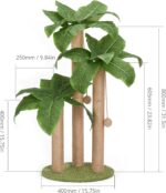 LEMONDA 31.5Inch Cat Scratching Post,Cat Scratcher Tree with 3 Scratching Poles ... - Image 4