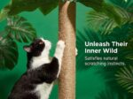 LEMONDA 31.5Inch Cat Scratching Post,Cat Scratcher Tree with 3 Scratching Poles ... - Image 6