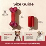 Tough Dog Toys for Aggressive Chewers: Beef Flavored Long Lasting Dog Bones for ... - Image 6