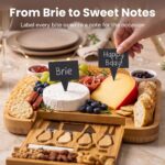 SMIRLY Charcuterie Board Set with Serving Accessories, Bamboo | Housewarming, We... - Image 4