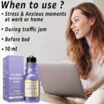 Calm Magnesium Roller Lavender Orange Cedarwood Essential Oil Roll On Calming Ar... - Image 3
