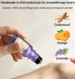 Calm Magnesium Roller Lavender Orange Cedarwood Essential Oil Roll On Calming Ar... - Image 4
