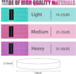 Exercise Bands, 3 Levels Fabric Resistance Bands for Working Out, Workout Bands ... - Image 8