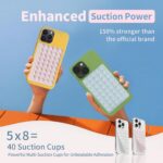 (2 Pack) Silicone Suction Cup Phone Case Mount Double Sided, Sticky Phone Grip w... - Image 3
