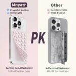 (2 Pack) Silicone Suction Cup Phone Case Mount Double Sided, Sticky Phone Grip w... - Image 4