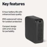 Amazon Basics Bluetooth Speaker Wireless, IPX5 Waterproof, 6 Hour Playtime, Comp... - Image 3