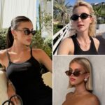 ViewJoy Retro Oval Sunglasses for Women Vintage 90s Y2K Trendy Sun Glasses | Fas... - Image 5