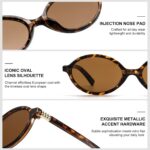 ViewJoy Retro Oval Sunglasses for Women Vintage 90s Y2K Trendy Sun Glasses | Fas... - Image 7