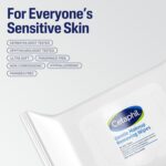 Cetaphil Gentle Makeup Remover Face Wipes, Fragrance Free, 25 Count | Sensitive ... - Image 7