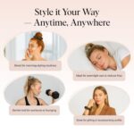 Kitsch Scrunchies for Women - Moss Green, 5 Pcs | No Crease Hair Ties for Girls ... - Image 6