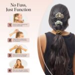 Kitsch Scrunchies for Women - Moss Green, 5 Pcs | No Crease Hair Ties for Girls ... - Image 7