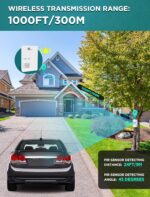 1byone Driveway Alarm, 36 Melodies, 1 Plug-in Receiver 2 PIR Detectors | Home Se... - Image 5