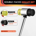 25mm Small Rubber Mallet Hammer with Dual Polyurethane & PVC Heads | Non-slip gr... - Image 6