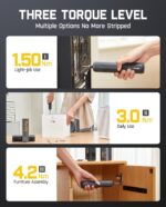 Fanttik S1 Pro Electric Screwdriver, Power Screwdriver | 16 S2 Steel Bits, 3 Tor... - Image 4