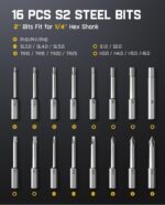 Fanttik S1 Pro Electric Screwdriver, Power Screwdriver | 16 S2 Steel Bits, 3 Tor... - Image 9