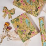BIOBROWN Kraft Floral Wrapping Paper Wildflower Design Flower Gift Wrap | 17 inc... - Image 3