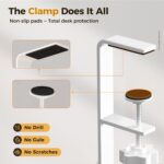 Under Desk Cable Management Tray White, Cinati Wire Organizers No Drill, Cable T... - Image 5