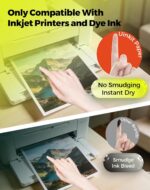 Uinkit Glossy Inkjet Photo Paper 8.5 x 11, 100 Sheets, 180gsm 48lb 8.5mil, Insta... - Image 6