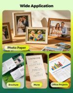 Uinkit Glossy Inkjet Photo Paper 8.5 x 11, 100 Sheets, 180gsm 48lb 8.5mil, Insta... - Image 8