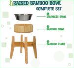 Elevated Dog Bowls for Large Breed - 15-Inch High - 74oz | Raised Dog Bowl Stand... - Image 3