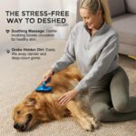 Deshedding Dog Brush for Shedding – Self Clean Cat Brush Deshedding & Grooming T... - Image 3