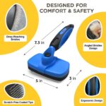 Deshedding Dog Brush for Shedding – Self Clean Cat Brush Deshedding & Grooming T... - Image 6