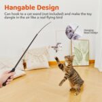Potaroma Cat Toys Flapping Bird (No Flying), Lifelike Sandpiper Chirp Tweet, Rec... - Image 7