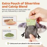 Potaroma Cat Toys Flapping Bird (No Flying), Lifelike Sandpiper Chirp Tweet, Rec... - Image 8