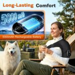Cordless Shoulder Heating Pad with Massage, Heated Shoulder Wrap Massager for De... - Image 6