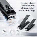 Aogeili Nail Clippers Set, Toenail Clippers & Fingernail Clipper Cutters, Ultra ... - Image 4