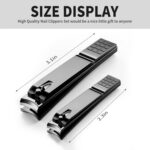 Aogeili Nail Clippers Set, Toenail Clippers & Fingernail Clipper Cutters, Ultra ... - Image 8