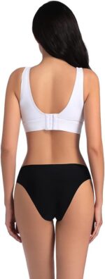 COSOMALL 6 Pack Women's Invisible Seamless Bikini Underwear Half Back Coverage P... - Image 5