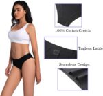 COSOMALL 6 Pack Women's Invisible Seamless Bikini Underwear Half Back Coverage P... - Image 6