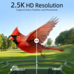 Smart Bird Feeder with Camera Solar Powered, 2.5K UHD Birdwatching Cam | Free AI... - Image 4