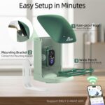 Smart Bird Feeder with Camera Solar Powered, 2.5K UHD Birdwatching Cam | Free AI... - Image 9