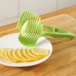 Lemon & Tomato Food Tongs - Manual Fruit Tool, Round Fruit & Vegetable Cutting H... - Image 4