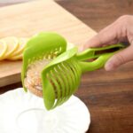 Lemon & Tomato Food Tongs - Manual Fruit Tool, Round Fruit & Vegetable Cutting H... - Image 5